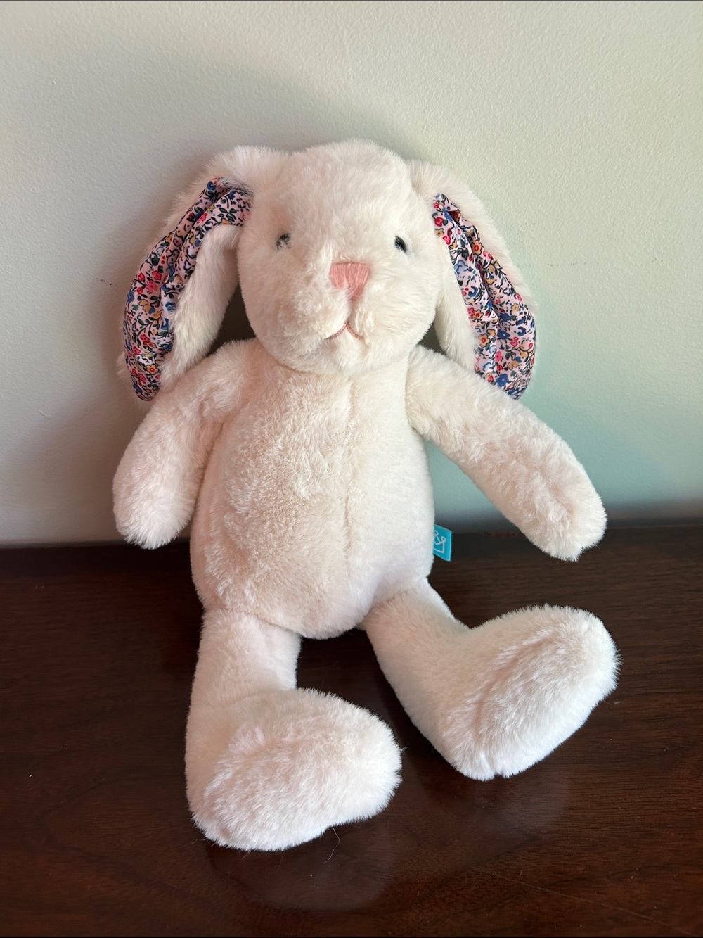 Manhattan Toy Pattern Pals Bunny Plush Cream Floral Ears Rabbit 2019